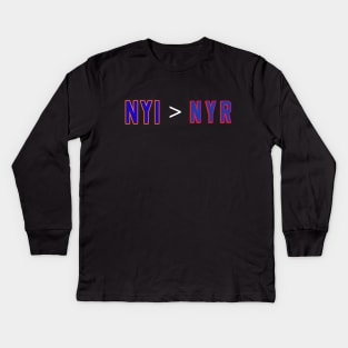 NYI > NYR Kids Long Sleeve T-Shirt